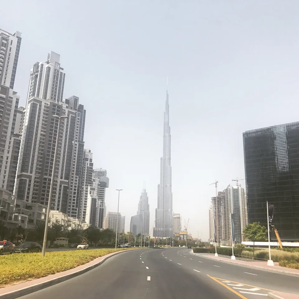 Dubai skyline seen from Business Bay