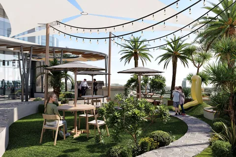 Rooftop garden at Electra